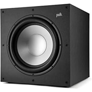 Polk Monitor XT12 Powered Sub - 12" Balanced Woofer & 100W Class A/B Amplifier, Low-Resonance MDF Cabinet & Removable Grille, Dolby Atmos & DTS:X Compatible, Home Theater Subwoofers, Midnight Black