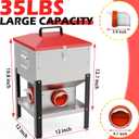 35LB Large Chicken Feeder, Automatic Metal Chicken Feeder with 4 Ports