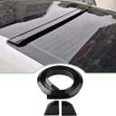 Ziciner Car Trunk Spoiler Lip Kit, 4.9 Ft Anti-Scratch Abrasion Auto Rear Wing Decor Strip, Carbon Fiber Pattern Rubber Spoiler Sticker, Universal Vehicle Exterior Accessory (Bright Black #1.38 in)
