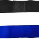 2 Pack Golf Swing Arm Band Golf Training Aid Golf Wrist Training Aid for Golfers Beginners (Black & Blue)