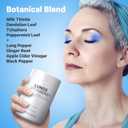 Codeage Lungs Vitamins, A, C, D, E, B6, Milk Thistle Lung Supplement, Zinc & Magnesium, Cordyceps, Reishi, Chaga, Poria, Tylophora, Ginger, Peppermint Leaf Organic Herb Cleanse - Non-GMO - 90 Capsules