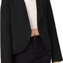 Bigeoosh Girls Blazer Jacket Solid Color Lapel Suit Open Front Long Sleeve Blazers for Kids Girls Size 9-10 Years