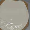 Bemis 500EC Durable Wood Toilet Seat with Easy Clean Hinges, Made in USA, Round, Bone
