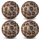 ANCKNE Walker Tennis Balls Precut Tennis Balls for Walkers 4PCS Walkers Legs Universal Precut Glide Balls, Heavy Duty Long Lasting Felt Pad Glide Coverings for Furniture Legs and Floor Protection (Leopard)