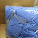 DOWNCOOL Blue/Grey Full Size Comforter Set - All Season Bedding with 2 Pillowcases - 3 Pieces Bed Set Down Alternative Comforter Set
