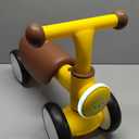 Balance Bike Toys for 1 Year Old Boy, Toddler Toys for 1 Year Old Girls Gifts, Toddler Bike with Colorful Glow Wheel, Soft Music, Cute Animal Sound, One Year Old Birthday Gifts