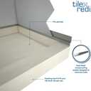 Tile Redi USA TRZF3660-BI Redi Flash Shower Flashing Kit, Fits all Tile Redi 36" D x 60" W Shower Pans, Silver