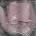 Baby Head Support and Strap Cover for Car Seat, Mink Infant Car seat Headrest for Girls, Newborn Car Seat Insert Cushion for Strollers, Pink Floral