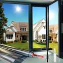 Window Privacy Film One Way Daytime Privacy Static Cling Sun Blocking Anti UV Reflective Window Tint for Home and Office, Natual Silver, 29.5 inch X 78.7 inch
