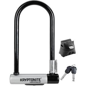 Kryptonite Kryptolok Standard Bike U-Lock, Heavy Duty Anti-Theft Bicycle U Lock, 12.7mm Shackle with Mounting Bracket and Keys, High Security Lock for Bicycles Scooters (4" x 9" 12.7mm)