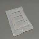 Leviton 3-Gang Decora/GFCI Device Wallplate, 80611-W, White