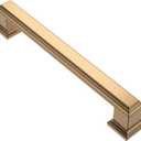 Alzassbg 6 Pack Champagne Bronze Cabinet Pulls, 5 Inch(128mm) Hole Center Cabinet Handles Kitchen Pulls for Cabinets and Drawer AL3071TGP