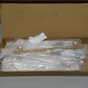 Amerdeco 10 Pack Brushed Gold Cabinet Pulls 7.5 Inch(192mm) Hole Center Drawer Pulls Cabinet Hardware Kitchen Cabinet Handles for Bathroom Dresser Pulls ZH0067