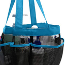 SPINFOX 1 Pack Mesh Shower Caddy, Quick Dry Shower Tote Bag Hanging Toiletry with 2 Handles for Shampoo, Conditioner, Soap and Other Bathroom Accessories