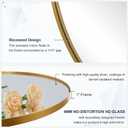ANDY STAR 26 Inch Round Mirror, Brass Bathroom Mirror, Gold Circle Mirror with Stainless Steel Frame for Bathroom, Vanity, Living Room, Entryway