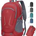 MIYCOO Backpack - Ultra Lightweight Packable Backpack for Travel Camping, Hiking Back Pack Waterproof Foldable Daypack for Men Women Red (35L)