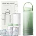22oz Breast Milk Cooler Bottle  Portable Milk Cooler for Breastmilk, 360 Total Cooling for 24 Hours; Breastmilk Chiller with 2pcs Baby Bottles | Breastfeeding Essentials, BPA Free