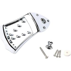 Triangle Mandolin Tailpiece with Buckle and Screws, 8 String Mandolin Cover,Musical Instrument Replacement Part Accessories, String Plate, Sturdy Easy Installation