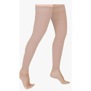 Doc Miller Thigh High Calf Sleeves Compression Hose 15-20 mmHg Opaque Stockings M