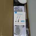 Electric Spin Scrubber, Upgraded IPX7 Cordless Cleaning Brush for Bathroom Shower, Household Cleaning Scrubber with 7 Brush Heads, Adjustable Long Handle and 2 Rotating Speeds for Tub Floor (Black)