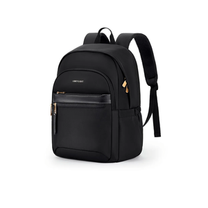 LIGHT FLIGHT Travel Backpack for Women, 15.6 Inch Stylish Laptop Backpack, Computer Bag for College Work Daily, Water-Resistant Casual Daypack with USB Port, Black