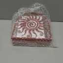 Red Metal Napkin Holder for Table 5.9"x 5.9"x 2" Wacky Sun Napkin Dispenser for Kitchen Dining Countertop Farmhouse Coffee Bar for Paper Mail Bills Suitable