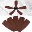 5 Pack Replacement Fan Blades for 42"/52" Ceiling Fan Waterproof Blades Replacement for Broken Substitution Replacing Summer(Brown)
