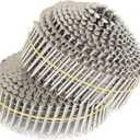 Findmall 1200 Count 1-1/2-Inch x .090-Inch Ring Shank Stainless Steel Siding Nails 15-Degree, Adapted to Gun Type CN45