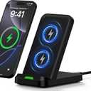Moto Wireless Charger Fast Charging Pad Stand for Motorola Edge 2024/ G Stylus 5G/ G Power 2025/ 2024/ Razr+, 15W Wireless Desk Phone Charger Station for Samsung Galaxy Z Fold 6/ 5/ S25 Ultra/ S24/ S23/ S22/ S21