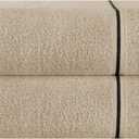 MyOwn Cotton 2 Pack Oversized Bath Towel Set 28x55 inches, Large Bath Towels, Ultra Absorbant Compact Quickdry & Lightweight Towel, Ideal for Gym Travel Camp Pool - Tan