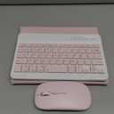 TUNKARMOR Keyboard Case for iPad mini 7 (A17 Pro 2024) & Mini 6 (2021) 8.3inch  with Mouse and Magnetically Keyboard, Case with Pencil Holder for iPad mini 7th/6th Generation, Auto Sleep/Wake, Pink