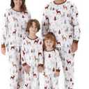 PATPAT Christmas Family Matching Pajama Sets Includes Christmas Socks - Perfect for Family Photos & Holiday Celebrations (XL)