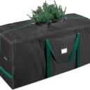 BALEINE 9 ft Christmas Tree Storage Bag, Heavy Duty 900D Oxford Fabric with Reinforced Handles and Dual Zippers Wide Opening, Extra Large Storage Container for Trees and Decorations (Black)