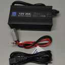 ECO-WORTHY 12V 20A Lithium Battery Charger 14.6V LiFePO4 Battery Charger with Anderson Connector Automatic Smart & Maintenance for Deep Cycle Rechargeable Battery Boat RV