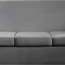 4 Pieces Velvet Sofa Covers for 3 Cushion Couch Washable 3 Seat Slipcovers for Couches and Sofas Stretch Soft Couch Covers for Dogs (Dark Grey, Sofa)