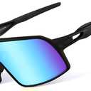 BangLong Polarized Sports Sunglasses for Men Women, UV Protection Sun Glasses for Baseball Running Cycling Fishing (Black)