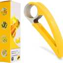 ABS+ stainless steel banana slicer and vegetable peeler, kitchen tool, suitable for banana, strawberry, ham sausage,