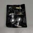 Gobrico Satin Nickel Privacy Door Knob Egg Shape Door Handle Set