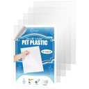5 Packs of 24x36x0.04 PET/Plexiglass Panels | Unbreakable and Lightweight Substitute for Glasses | Great Use for Sneeze Guard Greenhouse, Poster Frames, Cricut Cutting | Safe for Children and Adults