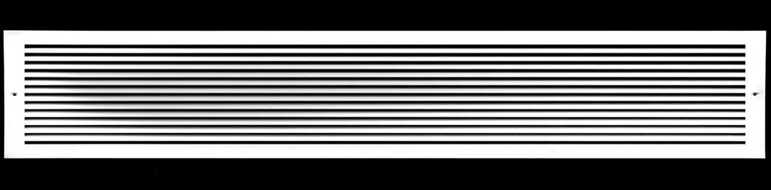 HVAC Premium 28'' X 8" Aluminum Return Grille - Easy Air Flow - Linear Bar Grilles [Outer Dimensions: 29.875 X 9.875]