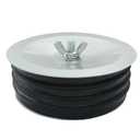 HARSKIYER 5 Inch Sewer Cleanout Cap, Durable Mechanical Test Plug Metal Sewer Drain Cover, Sewage Pipe Cap with Wing Nut for Pipes, Sinks, Pools