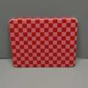 for iPad A16 Case - for iPad 10th Generation Case 10.9 Inch Women Girls Cute Girly Teens Kids Pretty Checkered Unique Aesthetic Rotating Stand Folio Tablet Cover for Apple 10/11 2025 (HotPink Plaid)