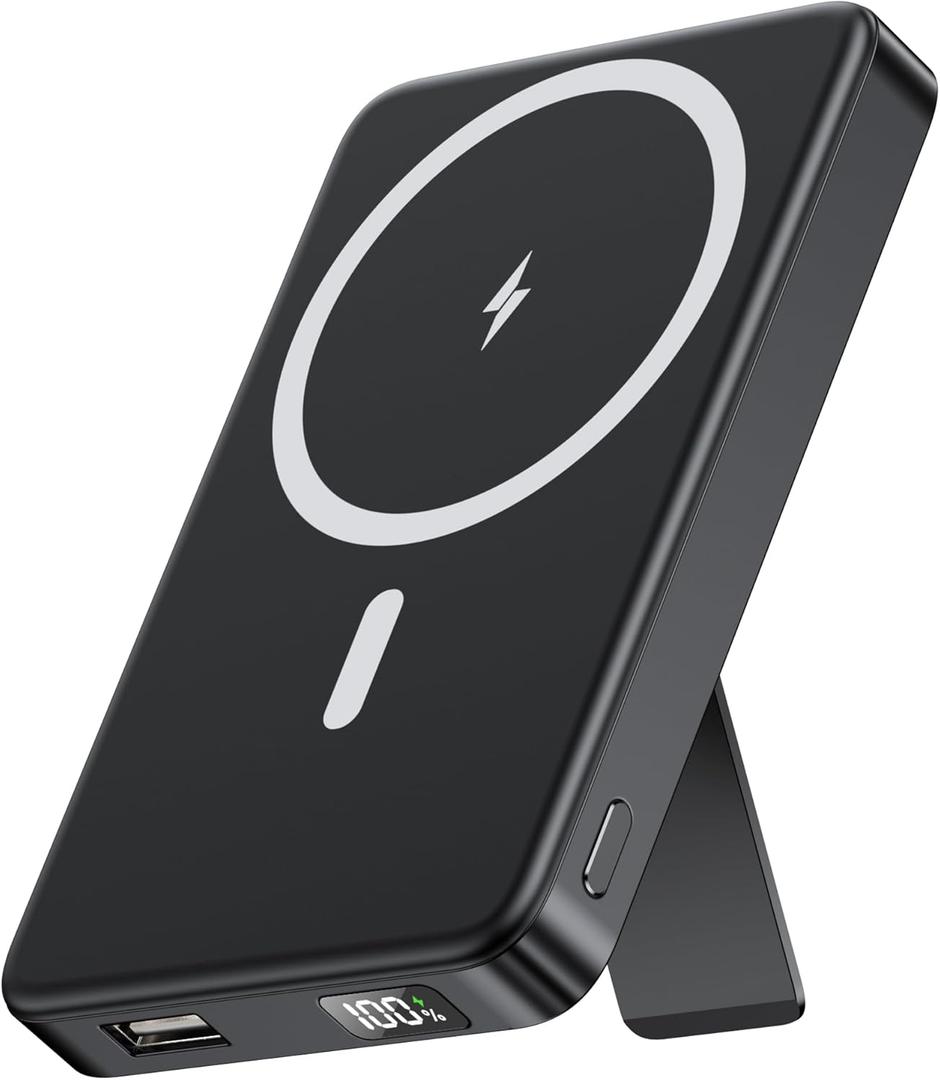 YUJE Magnetic Power Bank, for MagSafe Battery Pack 10000mAh, PD 20W USB-C Fast Portable Charger Power Bank, Wireless Battery for iPhone 17/16/15/14/13/12 Series