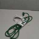 15  Ft Gauge Green Outdoor Extension Cord, UL Listed Medium Duty 3-Prong Power Cable for Indoor/Outdoor Holiday and Yard Use