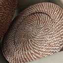 12 Pack 13" Rattan Charger Plate, Dark Brown, Classic