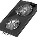 Upgraded JEA7000ADBA Coil Element Cartridge Compatible with Jenn Air Cooktop Replacement Parts Range Stove Cartridge For Whirlpool Electric Burner Cartridge JEA7000ADB With Drip Pans