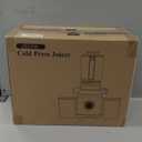 Juicer Machines, Cold Press Juicer with Wide Feed Chute, Slow Masticating Juicers for Whole Vegetables & Fruits, High Juice Yield, Easy to Clean, Large Auger, Light Silver