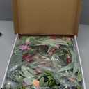 WreathDream 22 inch Spring Summer Wreath Tulip Wreath for Front Door with Purple Tassels, Eucalyptus Leaves, Ferns, Butterflies for Indoor Outdoor wall Festival Home Farmhouse Wedding Decor