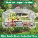 Window Bird Feeder with Strong Suction Cup for Outdoors Viewing, Close-up Bird Watching Gift for Elderly Cats, Suitable for Cardinals, Finches, Bluebirds, etc.