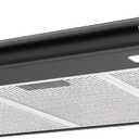 CIARRA AWB75918B Black Range Hood 30 inch Under Cabinet with Anti-Fingerprint Design, Slim Vent Hood with Push Button Control, Ducted and Ductless Convertible